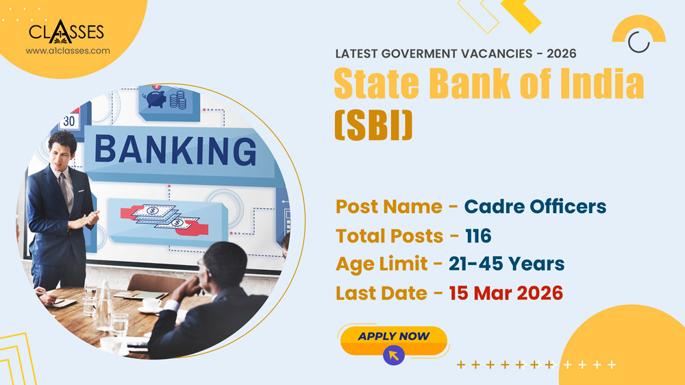 SBI Specialist Cadre Officers on Regular/Contract basis Recruitment 2026 – 116 Posts SBI Cadre Officers Regular/Contract Basis