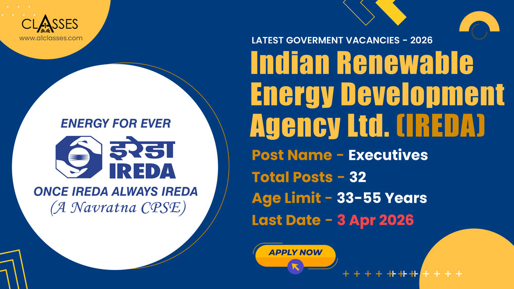 IREDA Executives Recruitment 2026 – 32 Posts IREDA Executives Recruitment 2026
