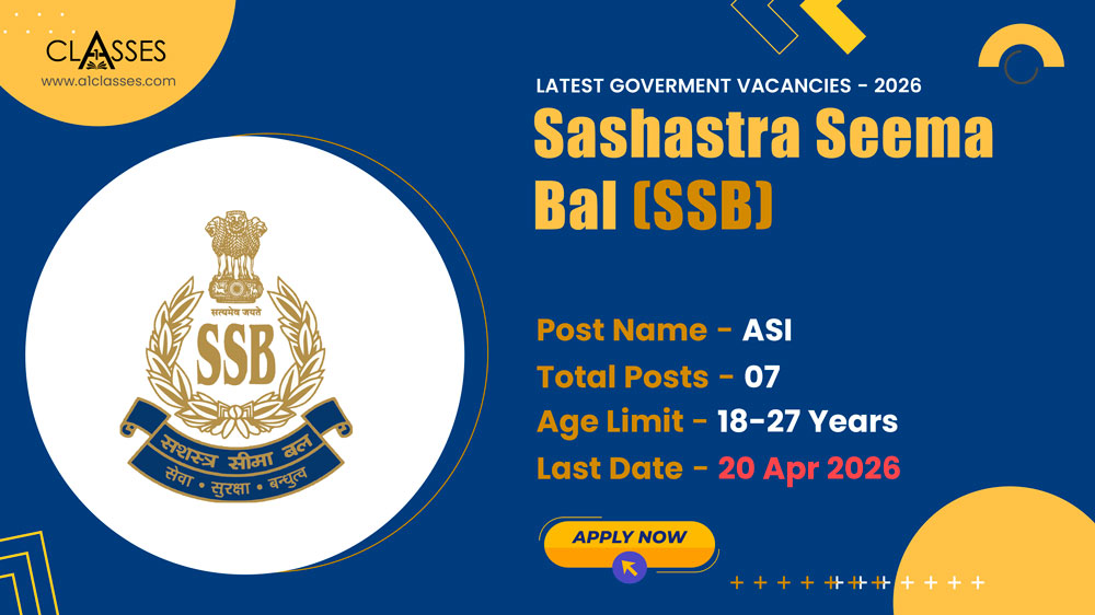 SSB ASI Recruitment 2026