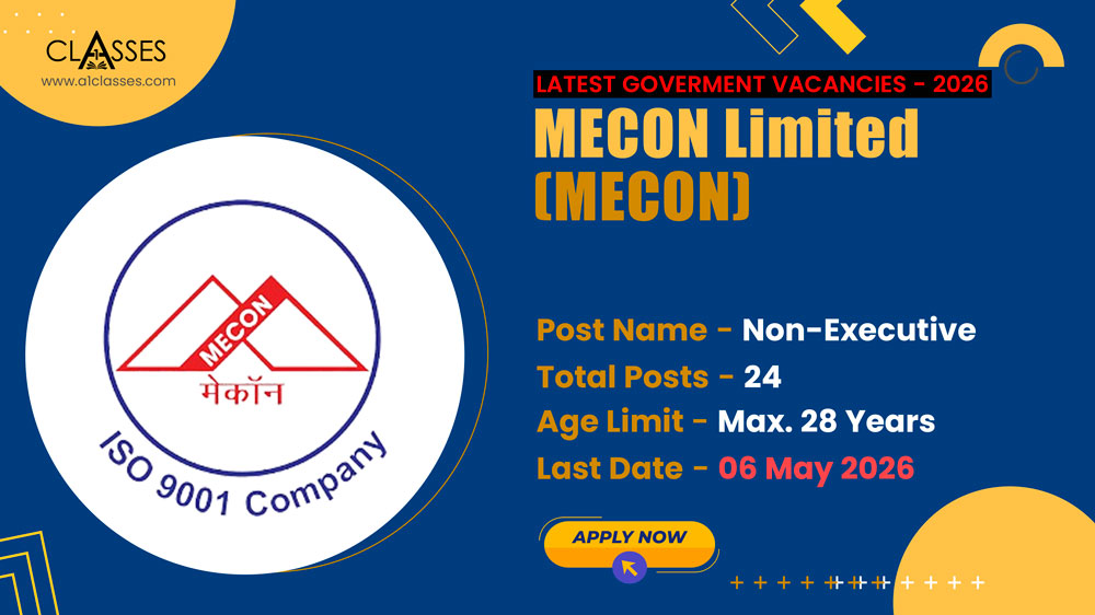 MECON Non-Executive Recruitment 2026 – 24 Posts MECON Non-Executive Recruitment 2026