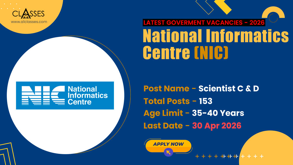 NIC Scientist C & D Recruitment 2026 – 153 Posts NIC Scientist C & D Recruitment 2026