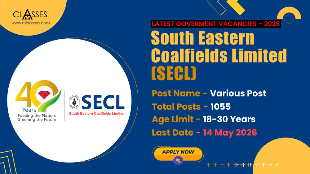 SECL Mining Sirdar, Deputy Surveyor & Assistant Foreman Recruitment 2026