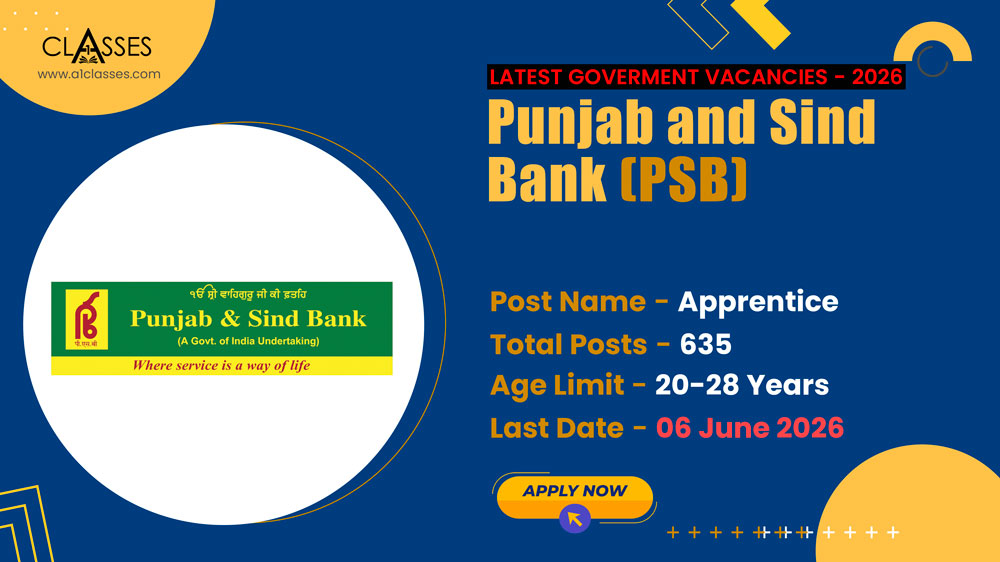 Punjab and Sind Bank Apprentice Recruitment 2026