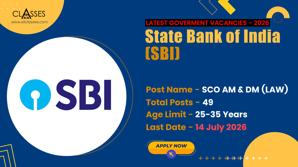 SBI SCO AM & DM (LAW) Recruitment 2026