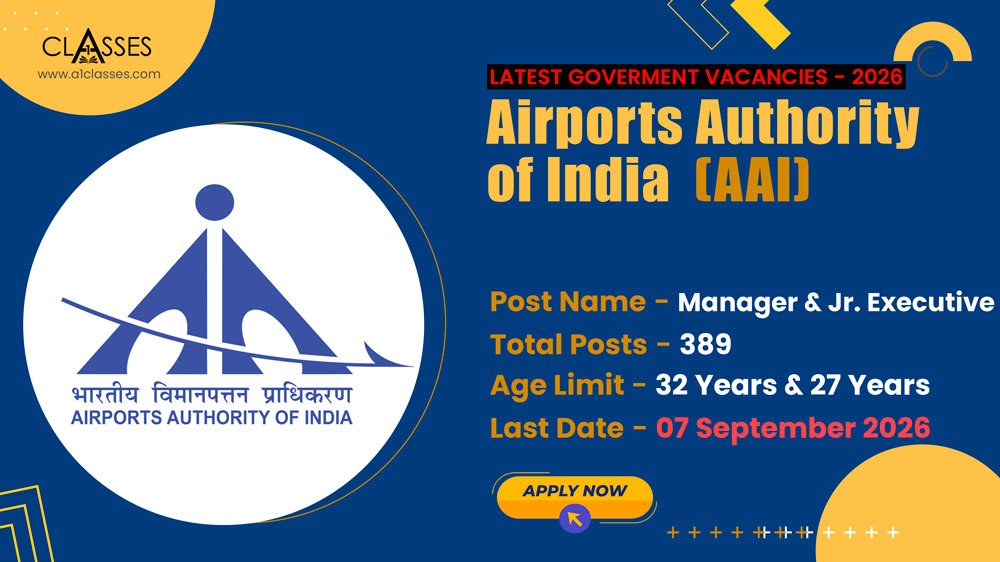 AAI Manager & Junior Executive Recruitment 2026 – 389 Posts AAI Manager & Junior Executive Recruitment 2026