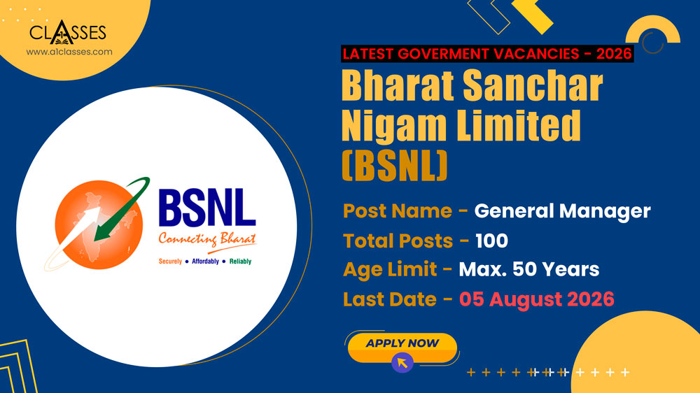 BSNL General Manager Recruitment 2026