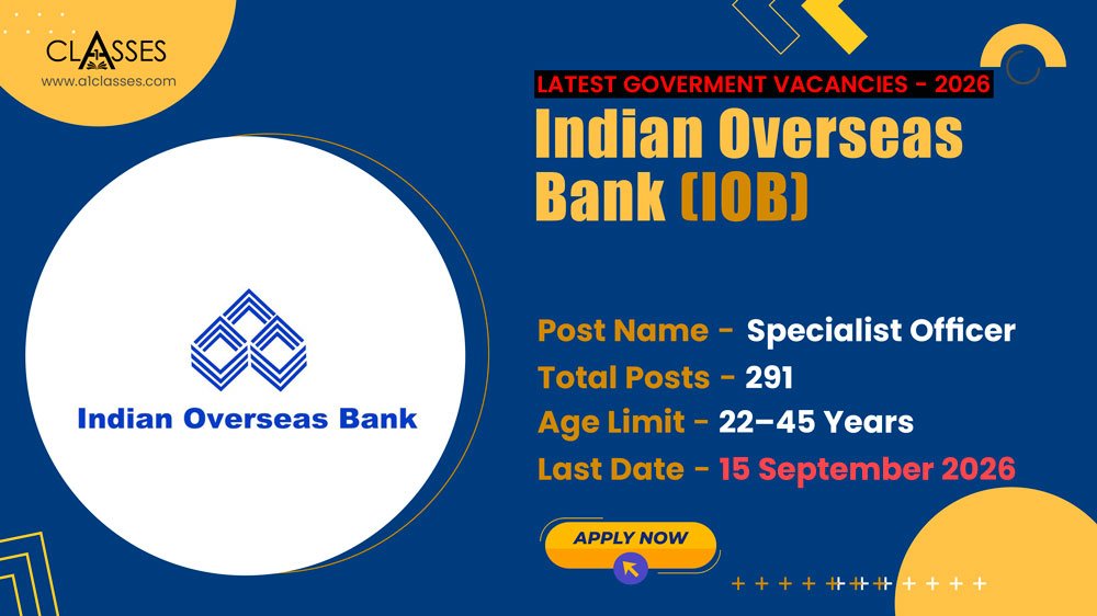 IOB Generalist and Specialist Officer Recruitment 2026