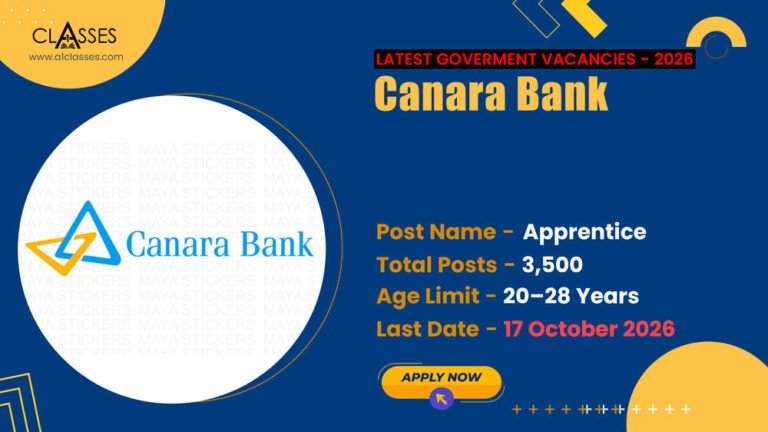 Canara Bank Apprentice Recruitment 2026