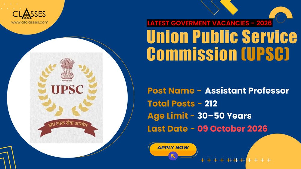 UPSC Assistant Professor Recruitment 2026