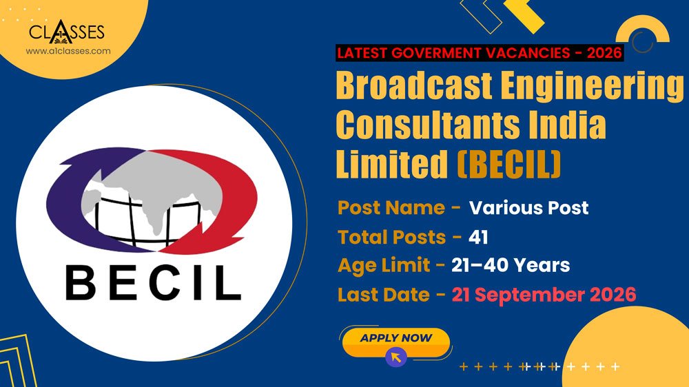 BECIL Recruitment 2026 – 41 Posts BECIL Recruitment 2026