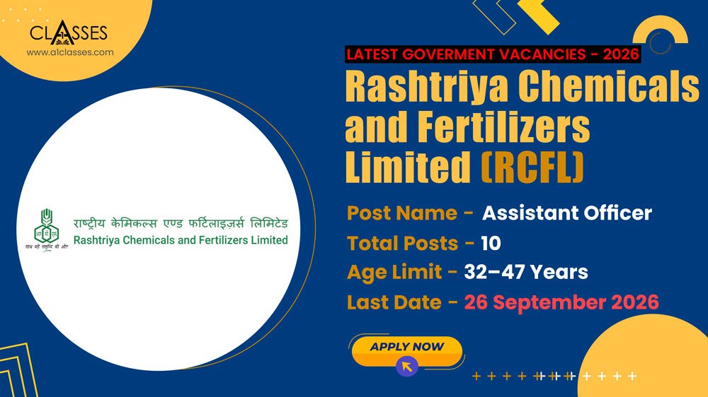 RCFL Assistant Officer Recruitment 2026