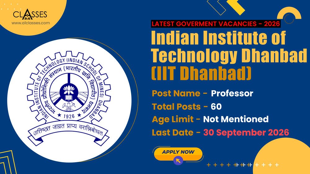IIT Dhanbad Professor Recruitment 2026