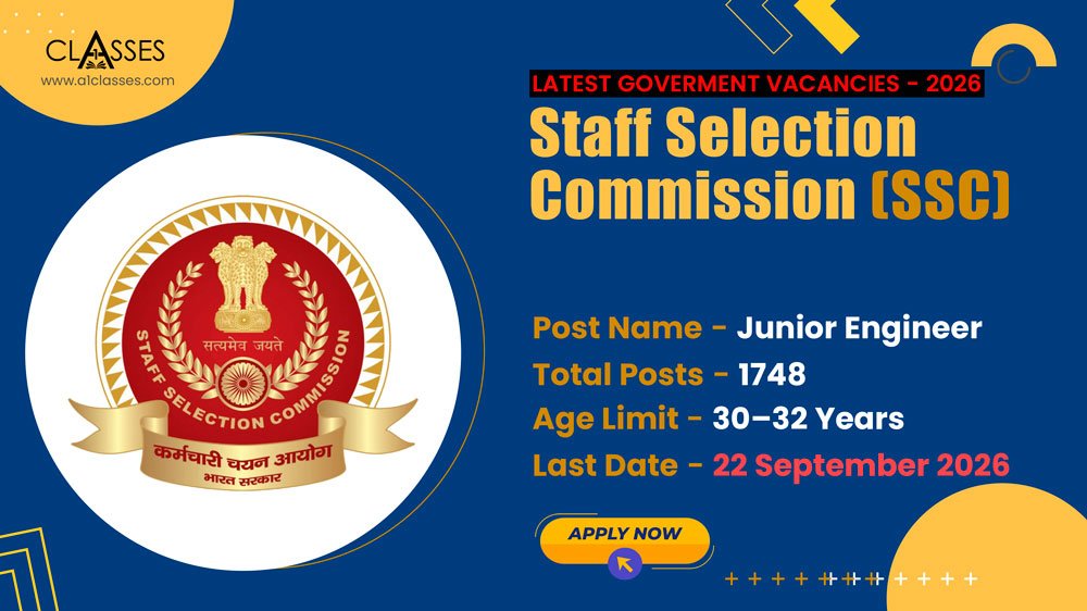 SSC Junior Engineer Recruitment 2026