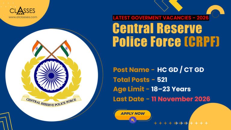 CRPF Sports Quota Recruitment 2026
