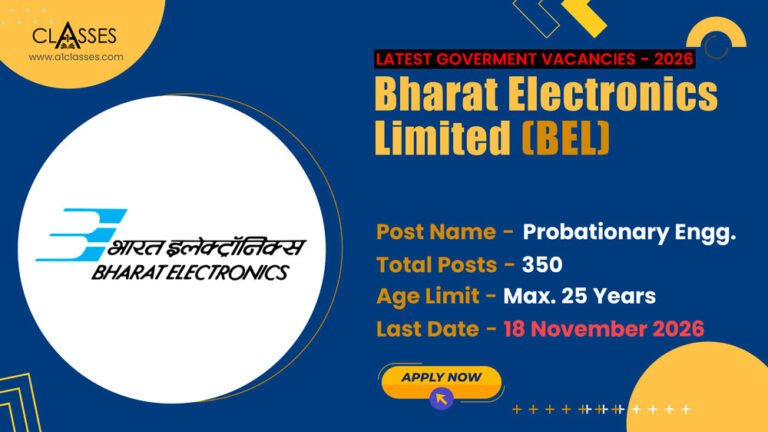BEL Probationary Engineer Recruitment 2026