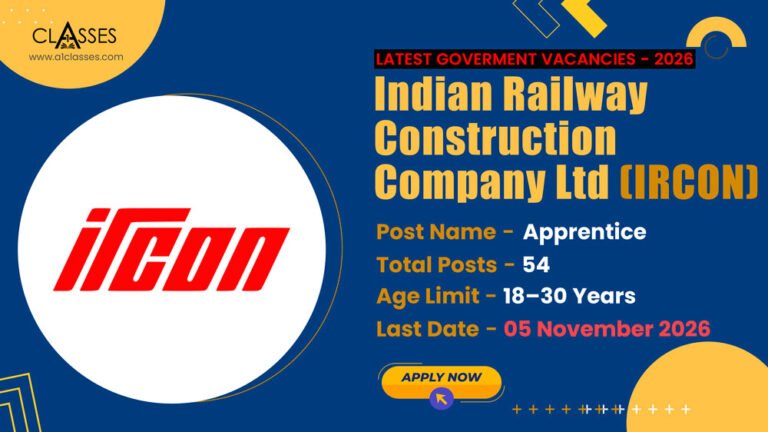 IRCON Apprentice Recruitment 2026