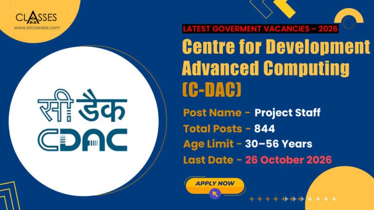 C-DAC Project Staff Recruitment 2026